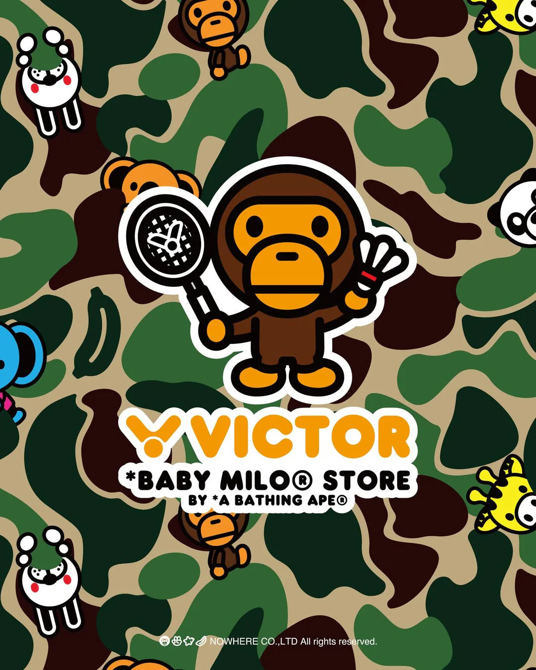 VICTOR x BABY MILO STORE® Rectangular Racket Bag BR5649BM V